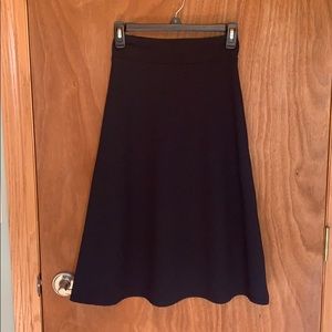 H&M navy skirt